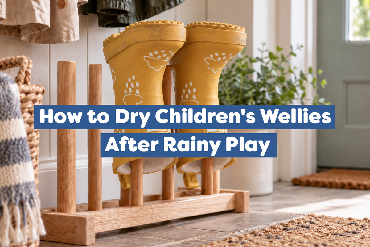 How to Dry Children's Wellies After Rainy Play