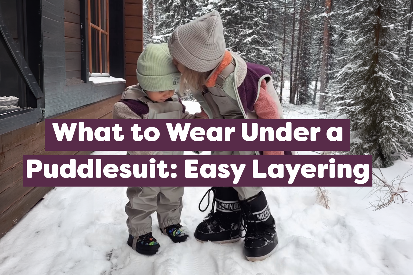 What to Wear Under a Puddlesuit: Easy Layering