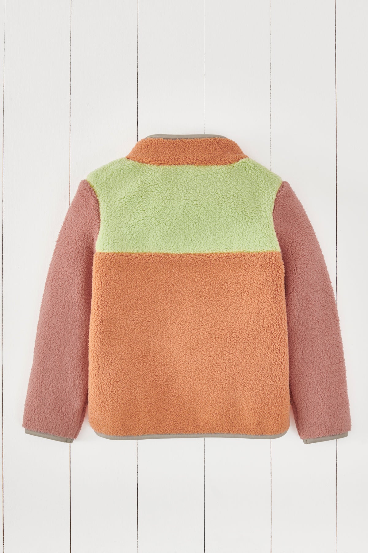 Aurora Pink Kids Borg 1/4 Zip Jumper