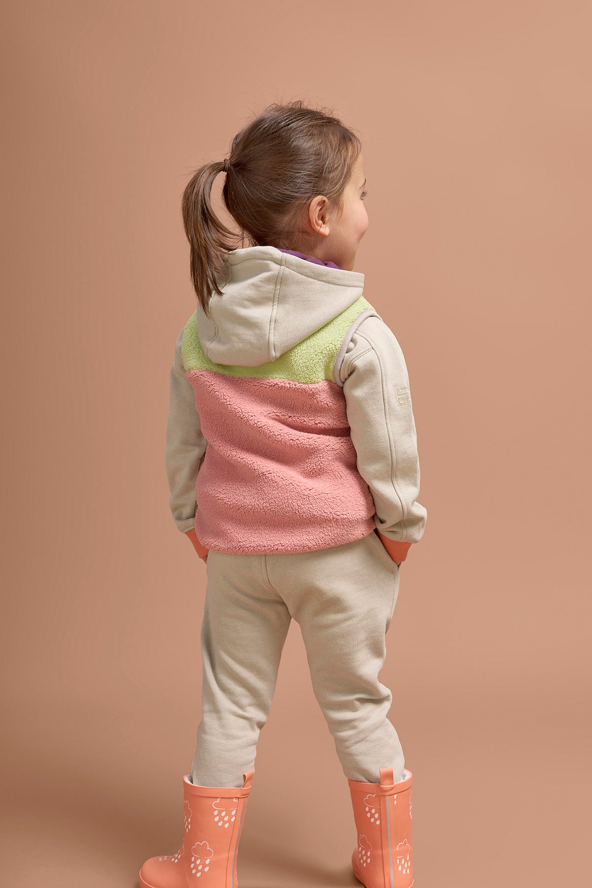 Aurora Pink Kids Borg Gilet