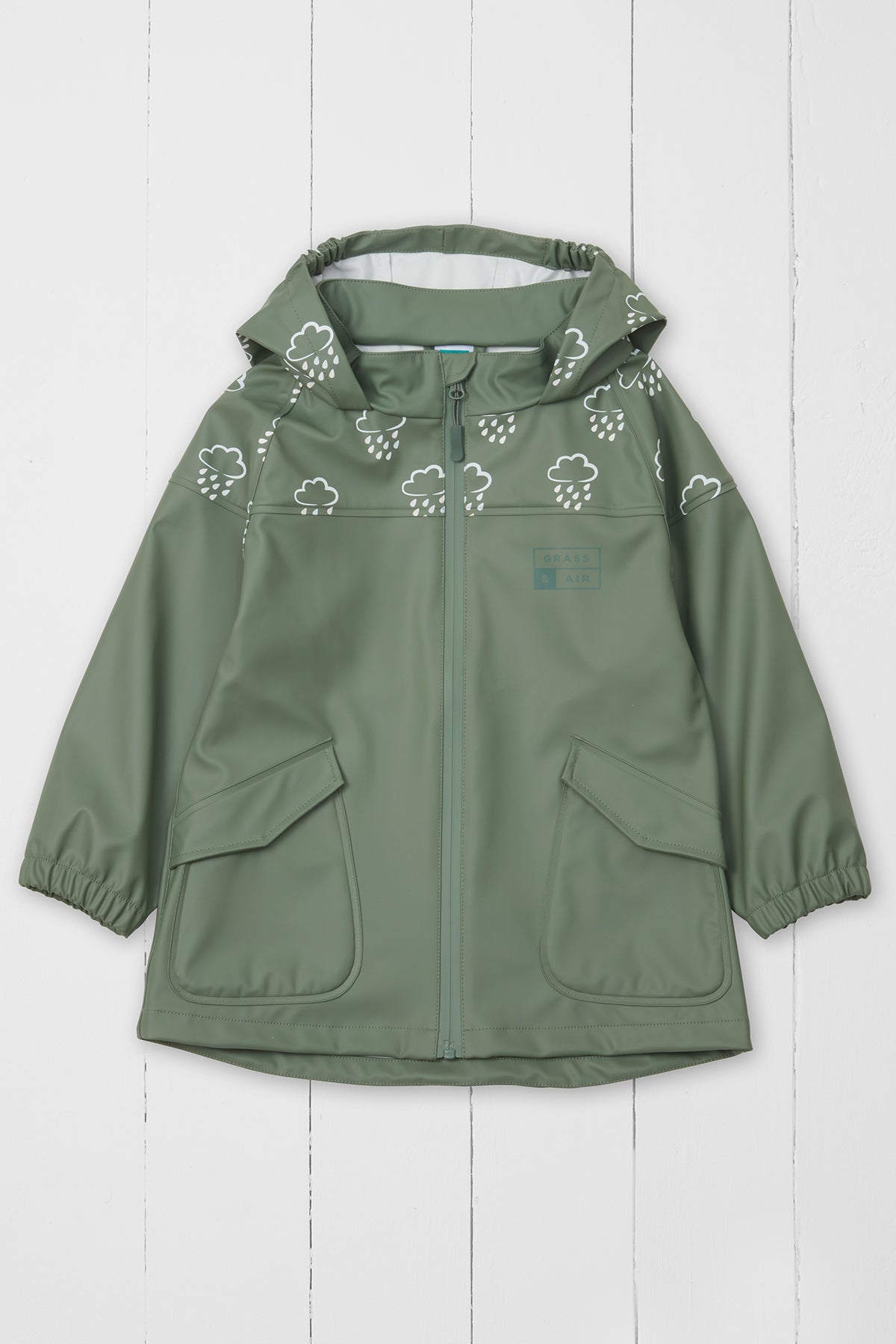 Khaki Colour-Changing Rain Jacket