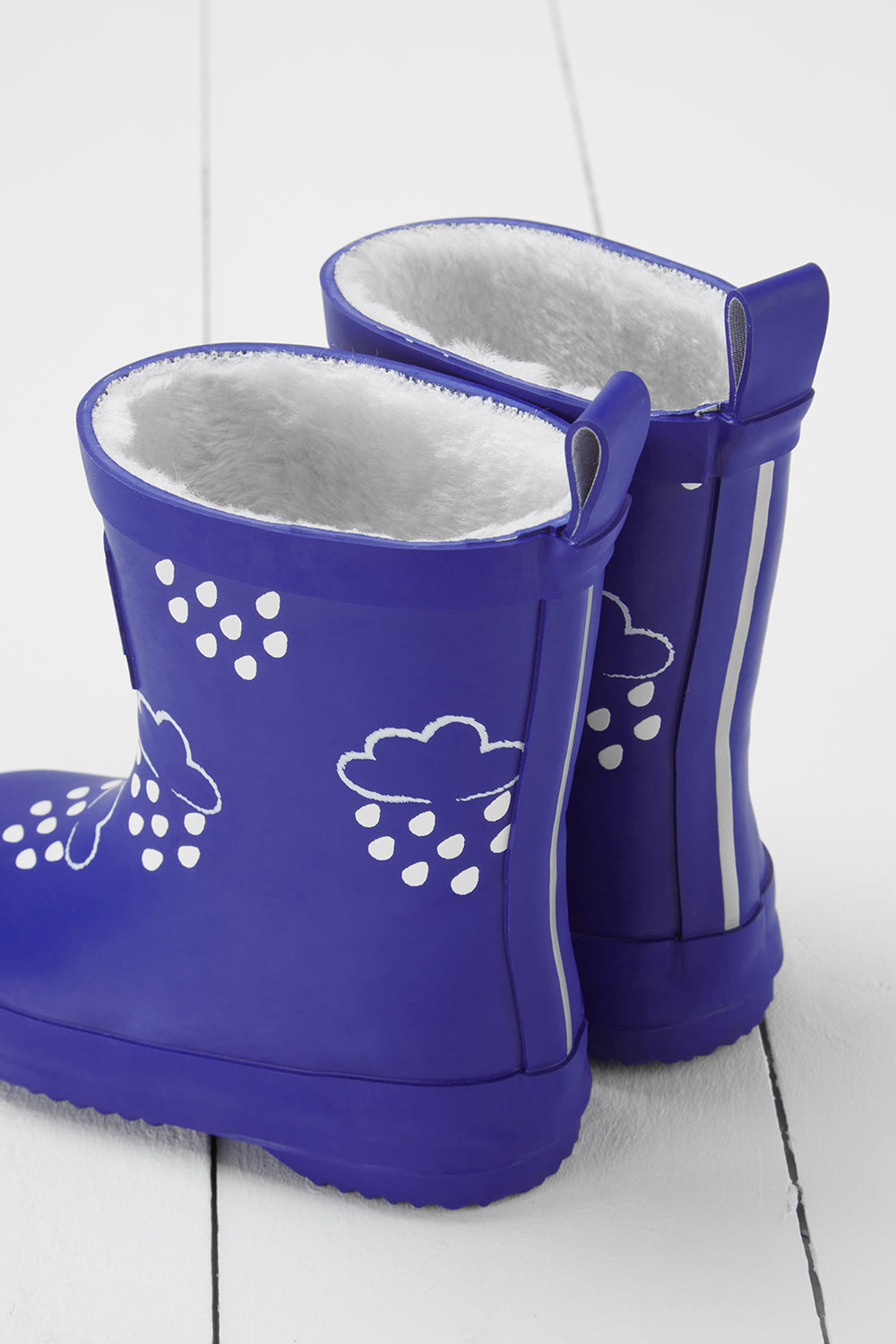 Inky Blue Colour-Changing Kids Wellies