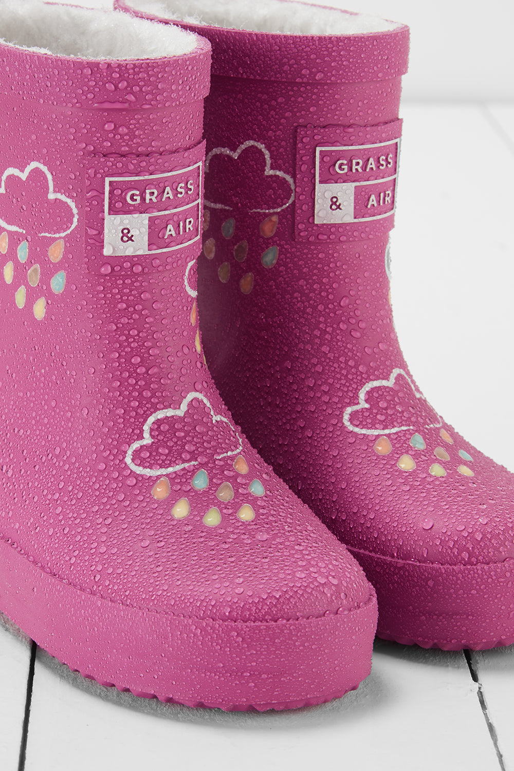 Orchid Pink Colour-Changing Kids Wellies