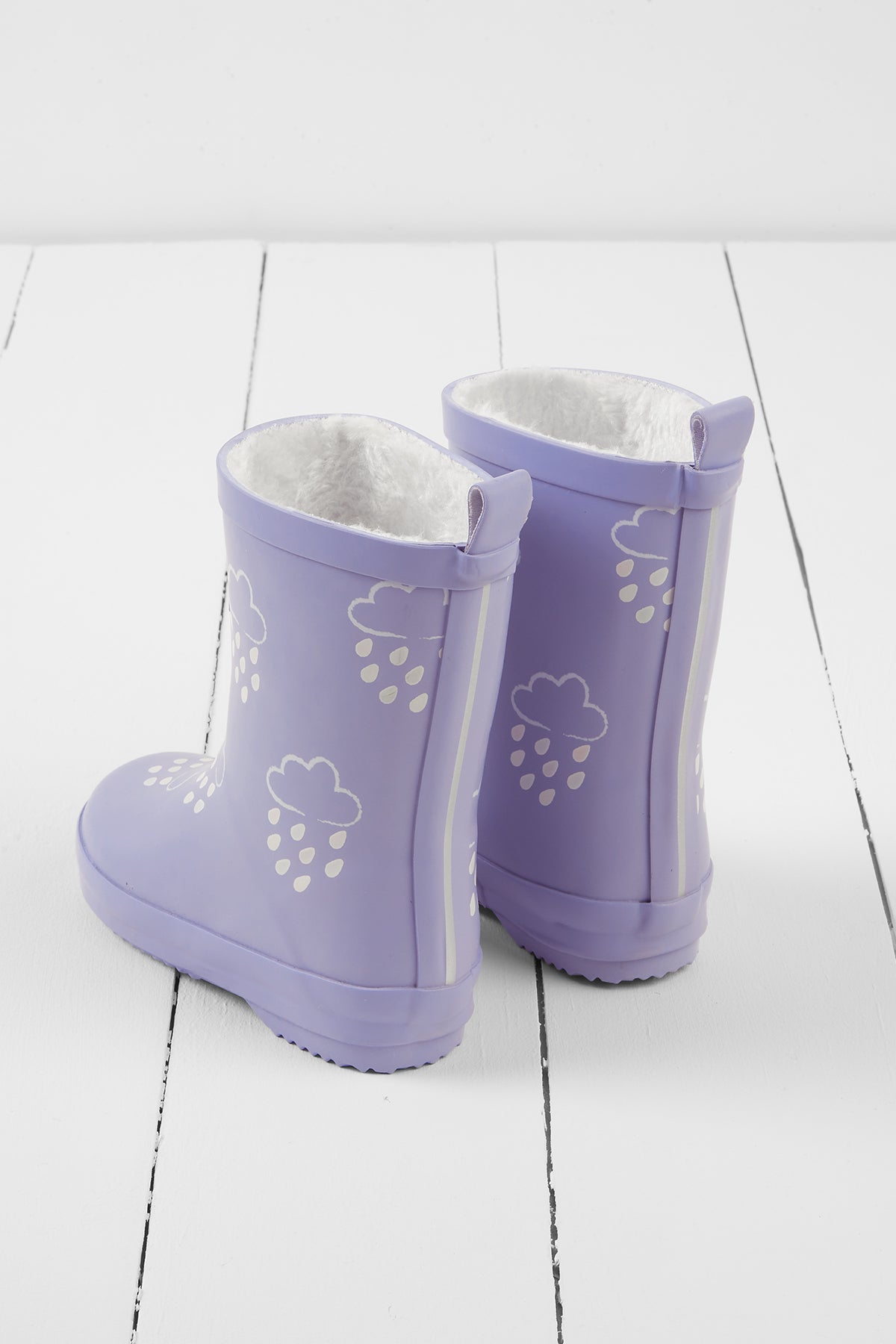 Purple Thistle Colour-Changing Kids Wellies