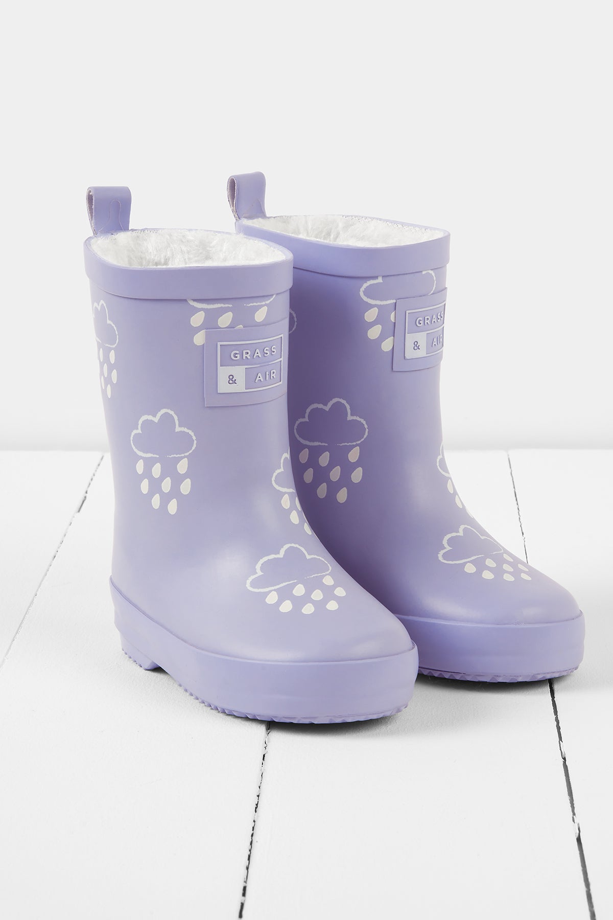 Purple Thistle Colour-Changing Kids Wellies
