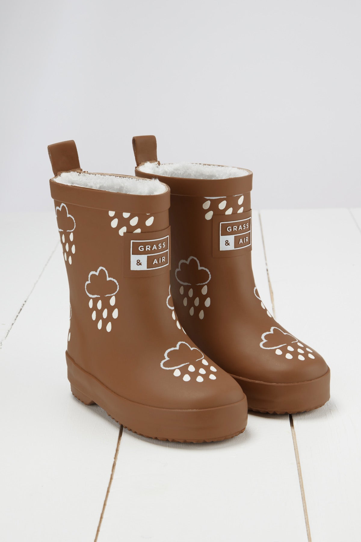 Toffee Brown Colour-Changing Kids Wellies