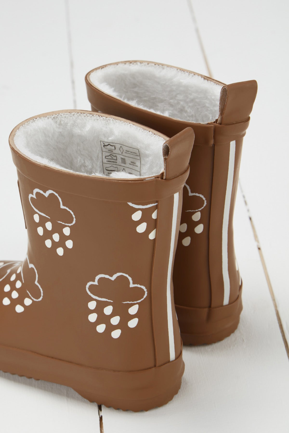 Toffee Brown Colour-Changing Kids Wellies