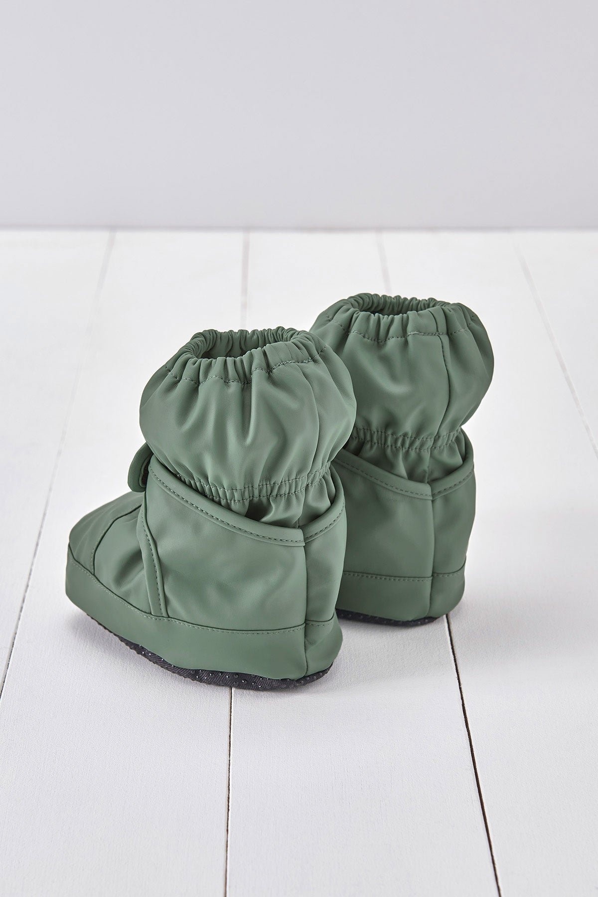 Khaki Green PU Showerproof Bootie