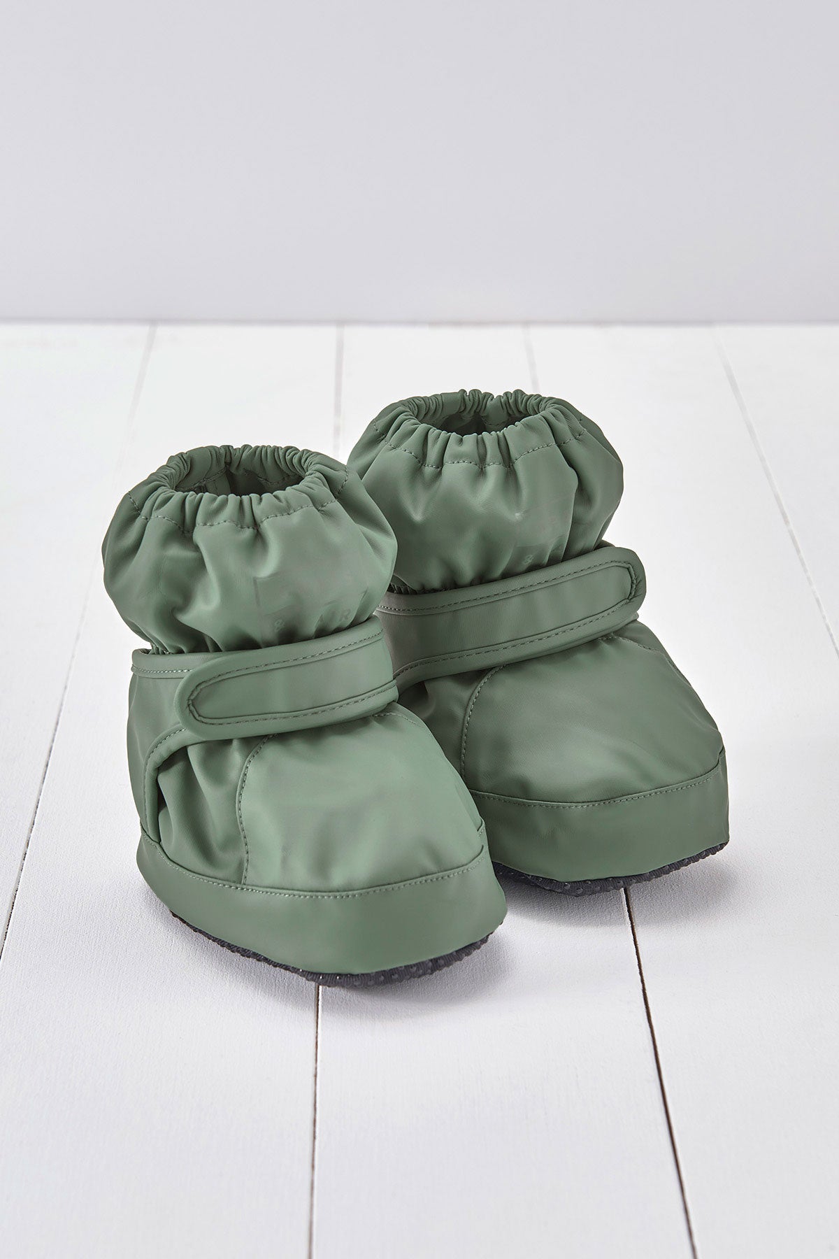Khaki Green PU Showerproof Bootie