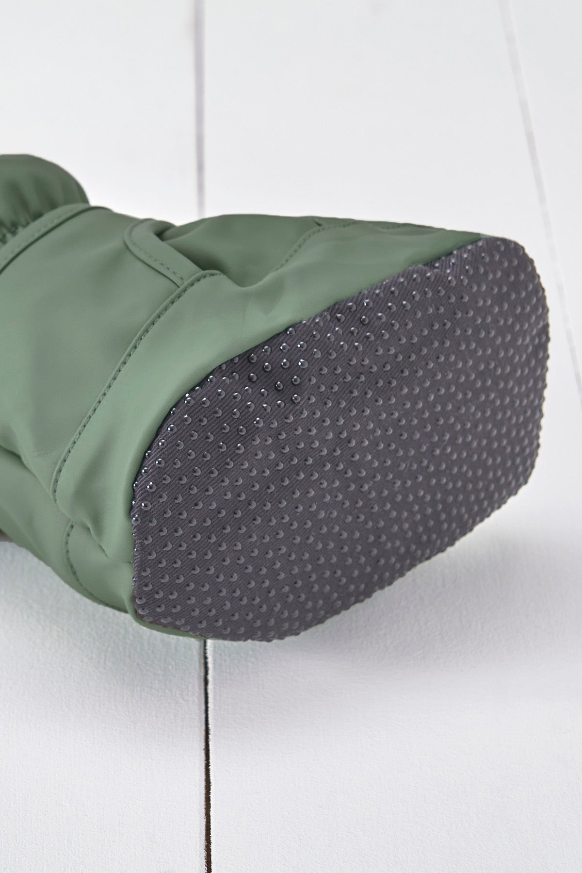 Khaki Green PU Showerproof Bootie