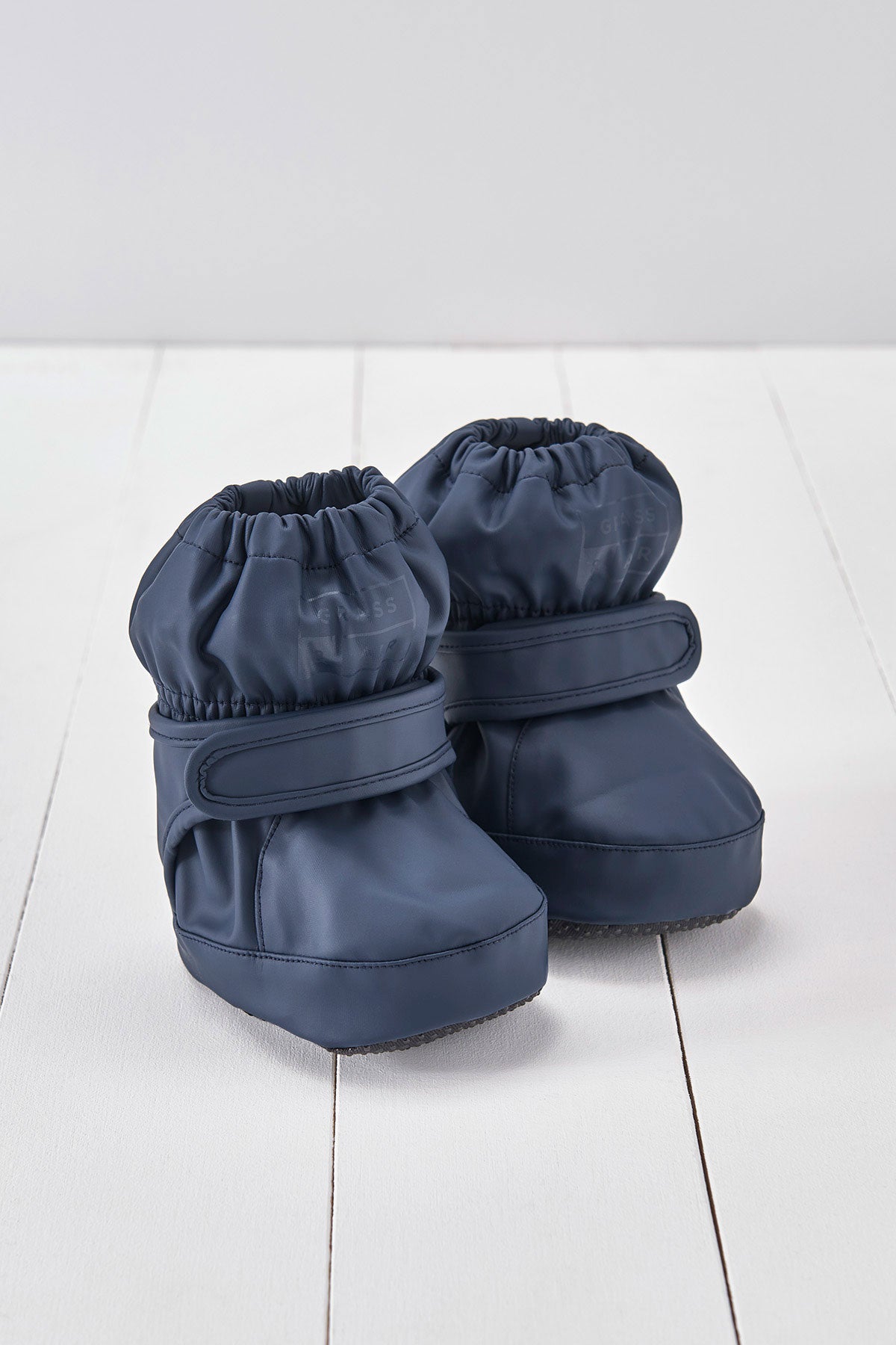 Navy PU Showerproof Bootie