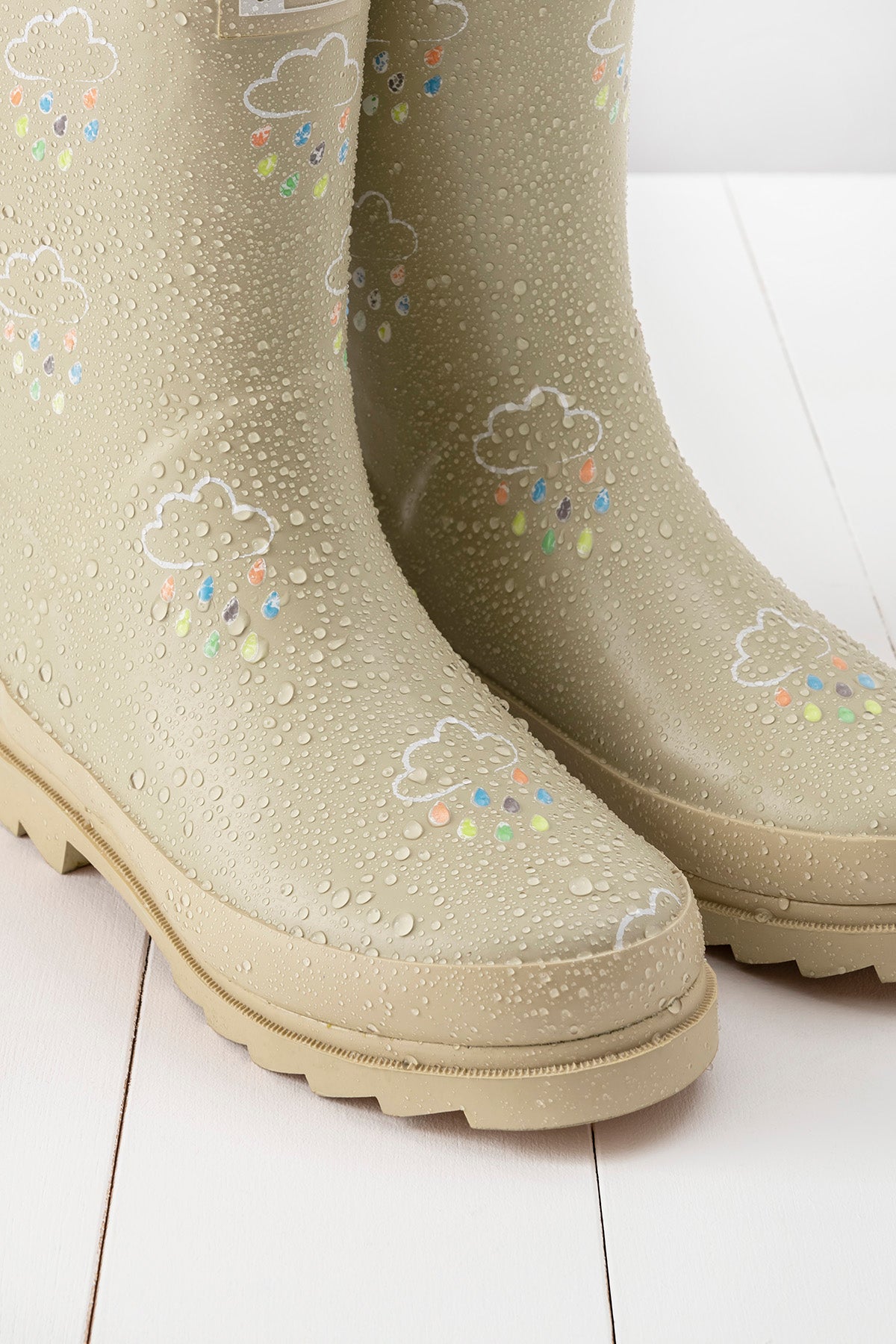 Adult Stone Latte Colour-Changing Wellies