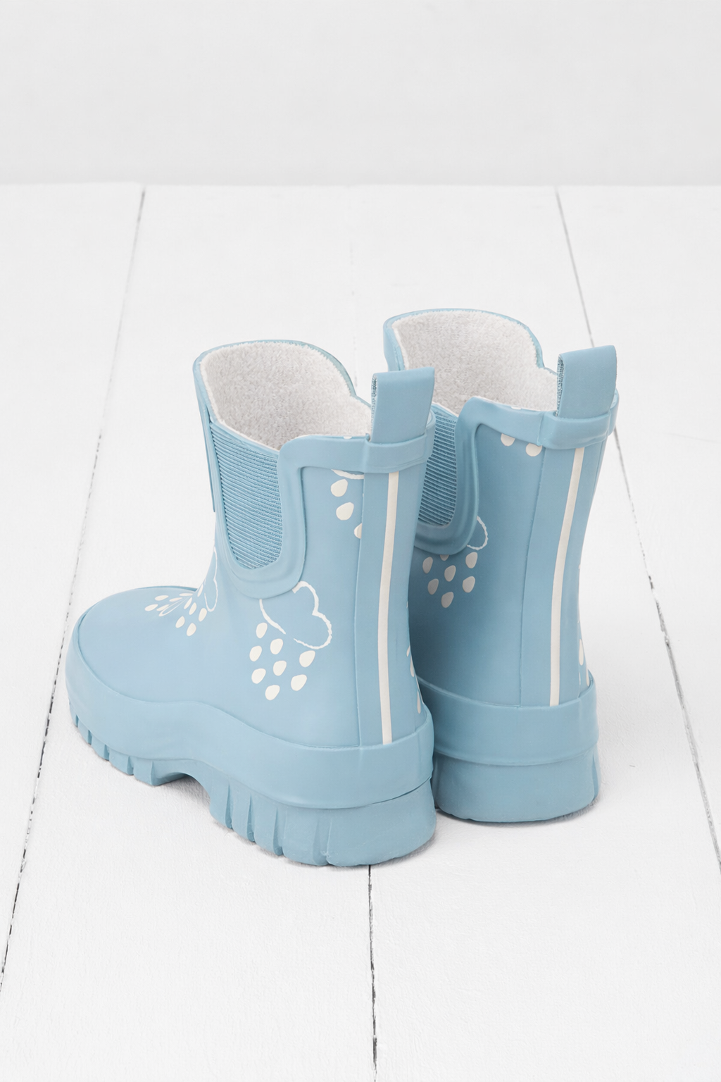 Powder Blue Chunky Colour-Changing Kids' Wellies