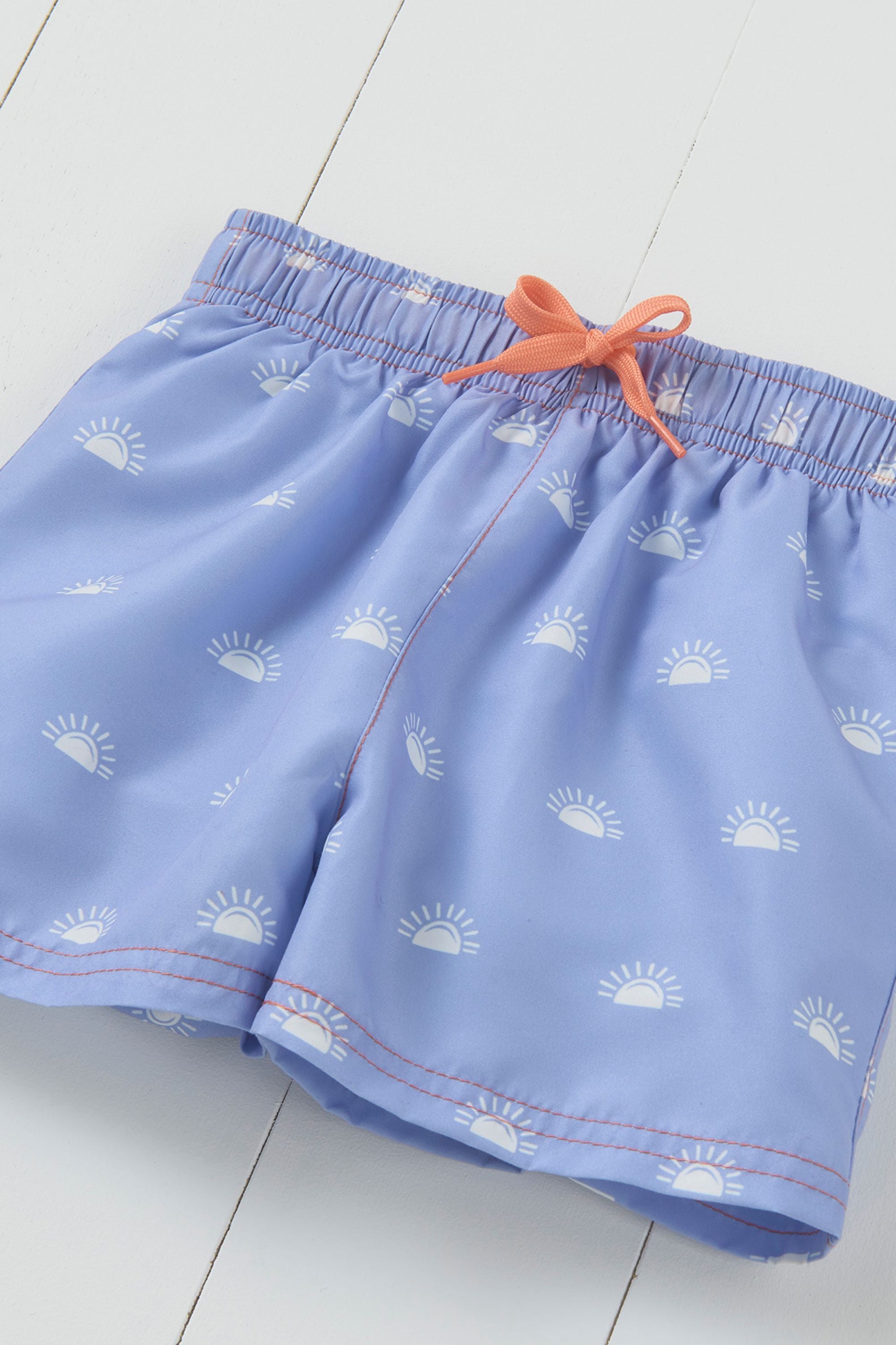 Lavender Woven Printed Swim Shorts