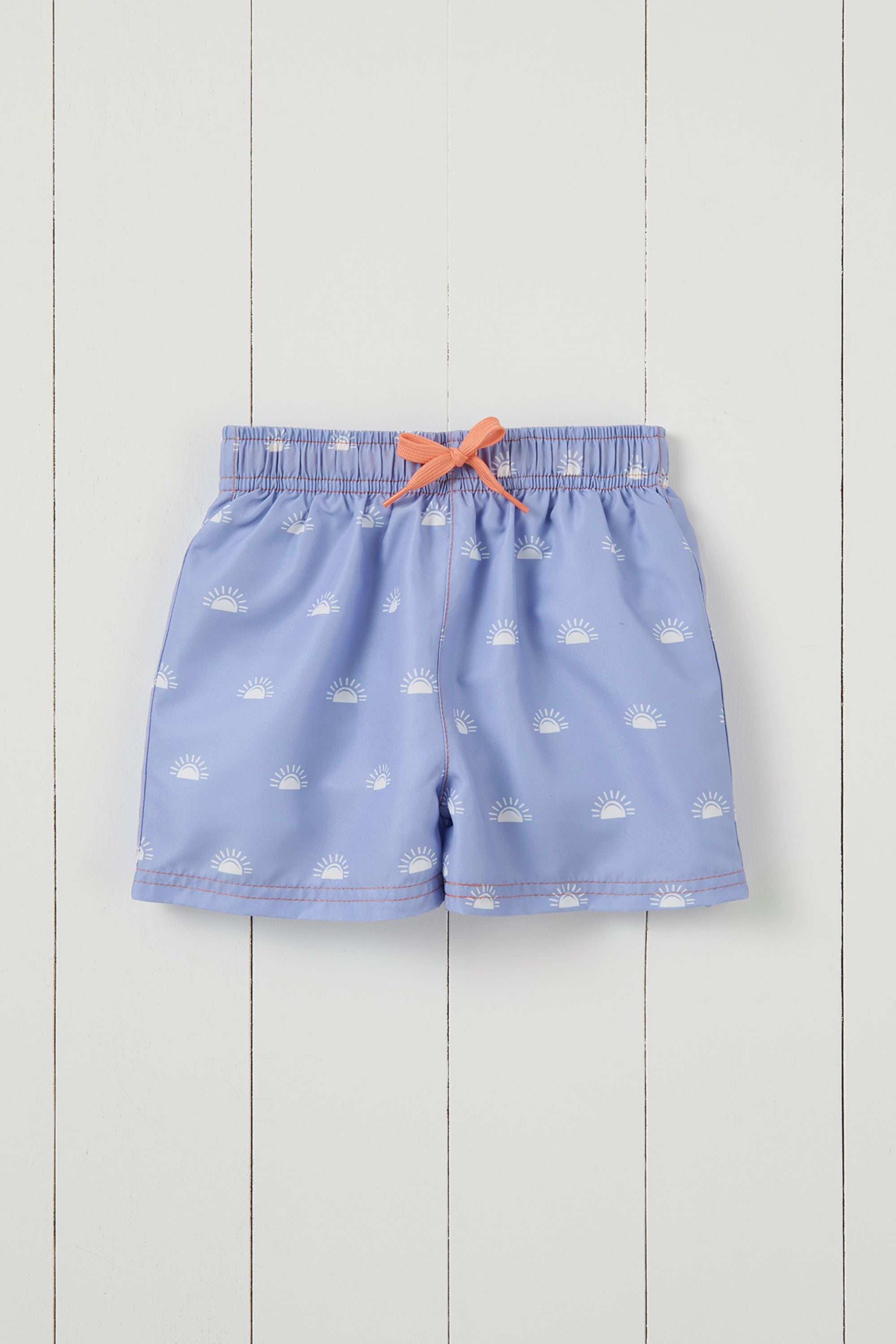 Lavender Woven Printed Swim Shorts