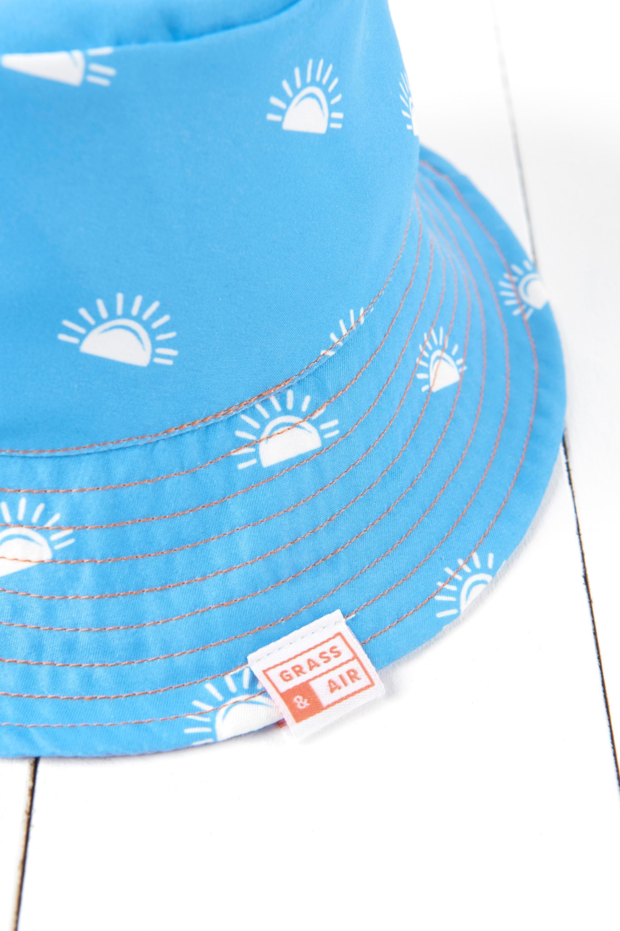 Cornflower Blue Printed Sun Hat