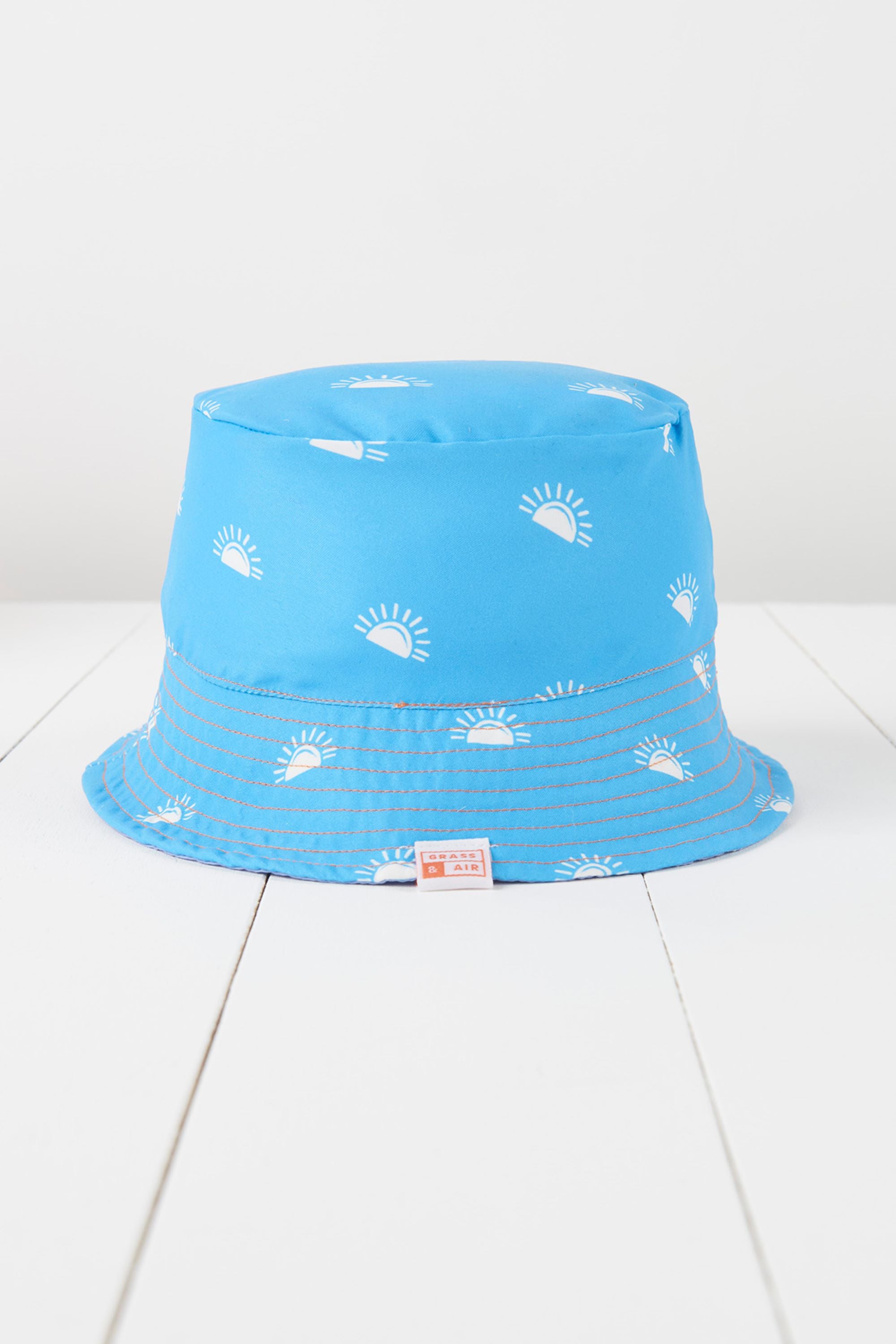 Cornflower Blue Printed Sun Hat
