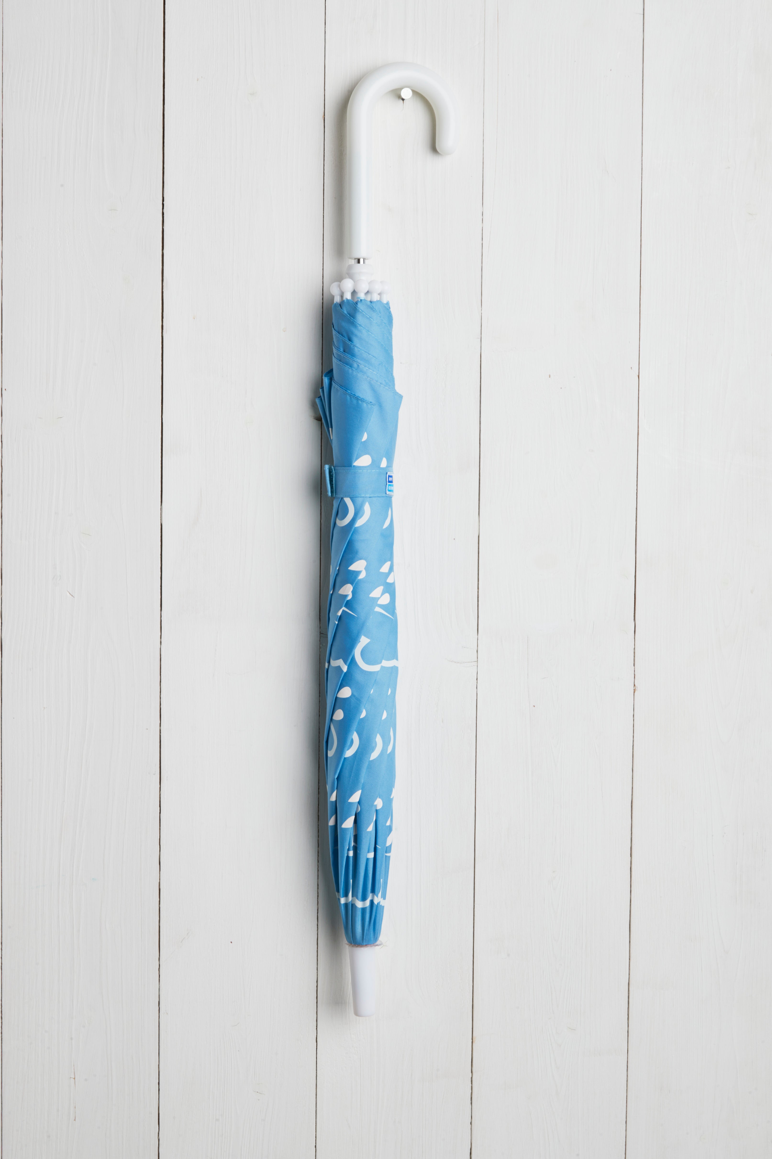 Little Kids Colour-Revealing Umbrella in Baby Blue