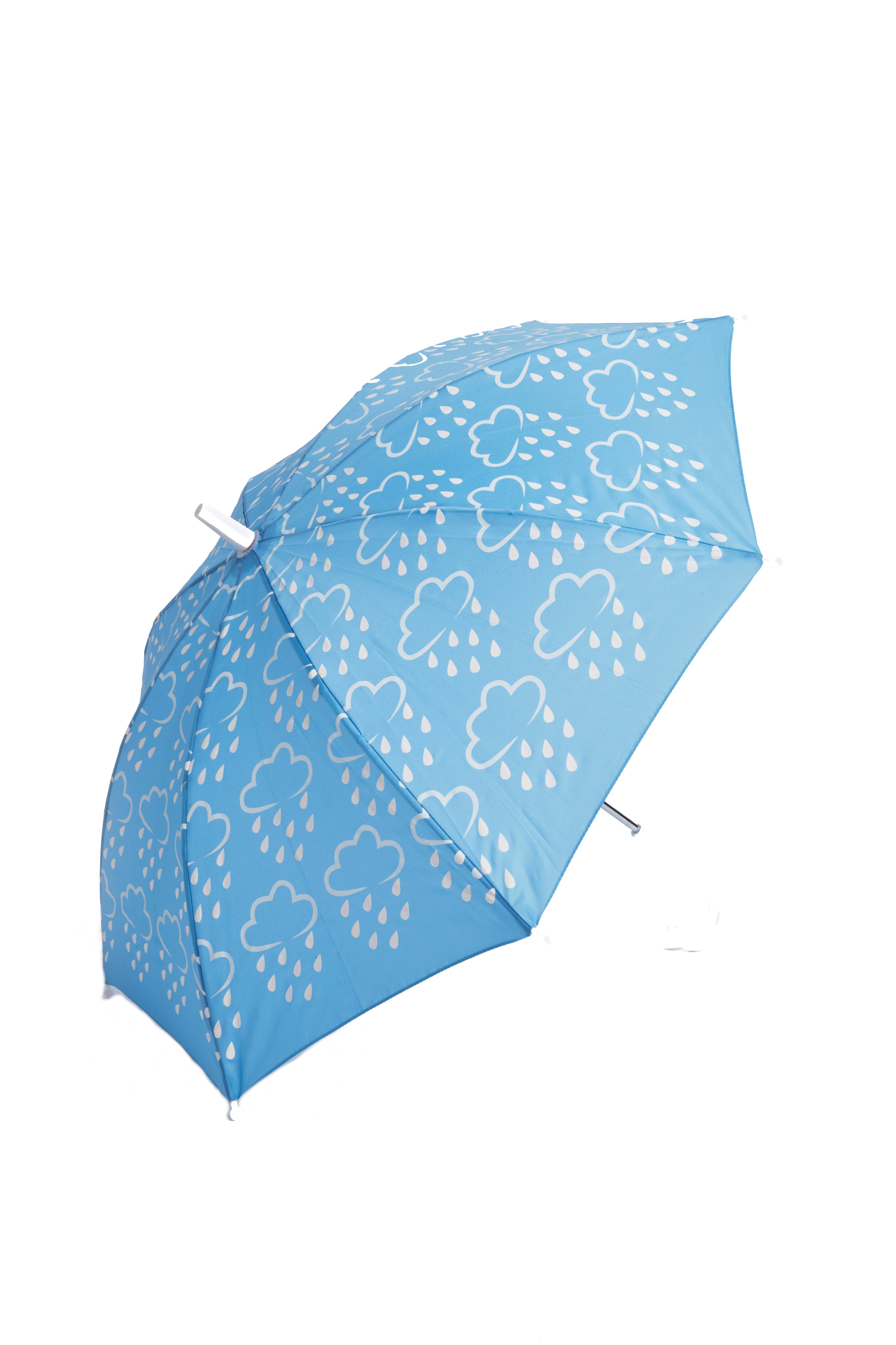 Little Kids Colour-Revealing Umbrella in Baby Blue