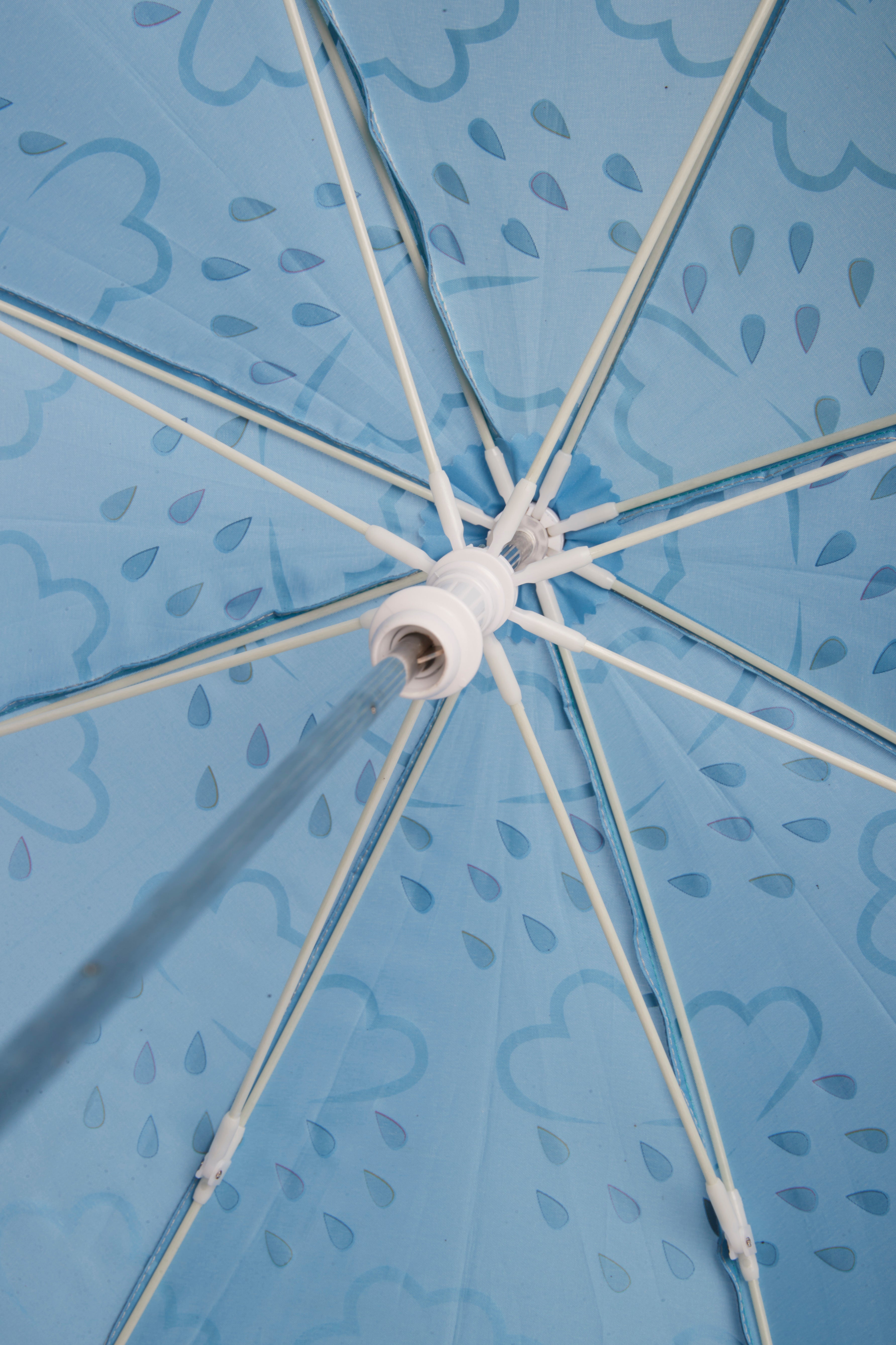 Little Kids Colour-Revealing Umbrella in Baby Blue