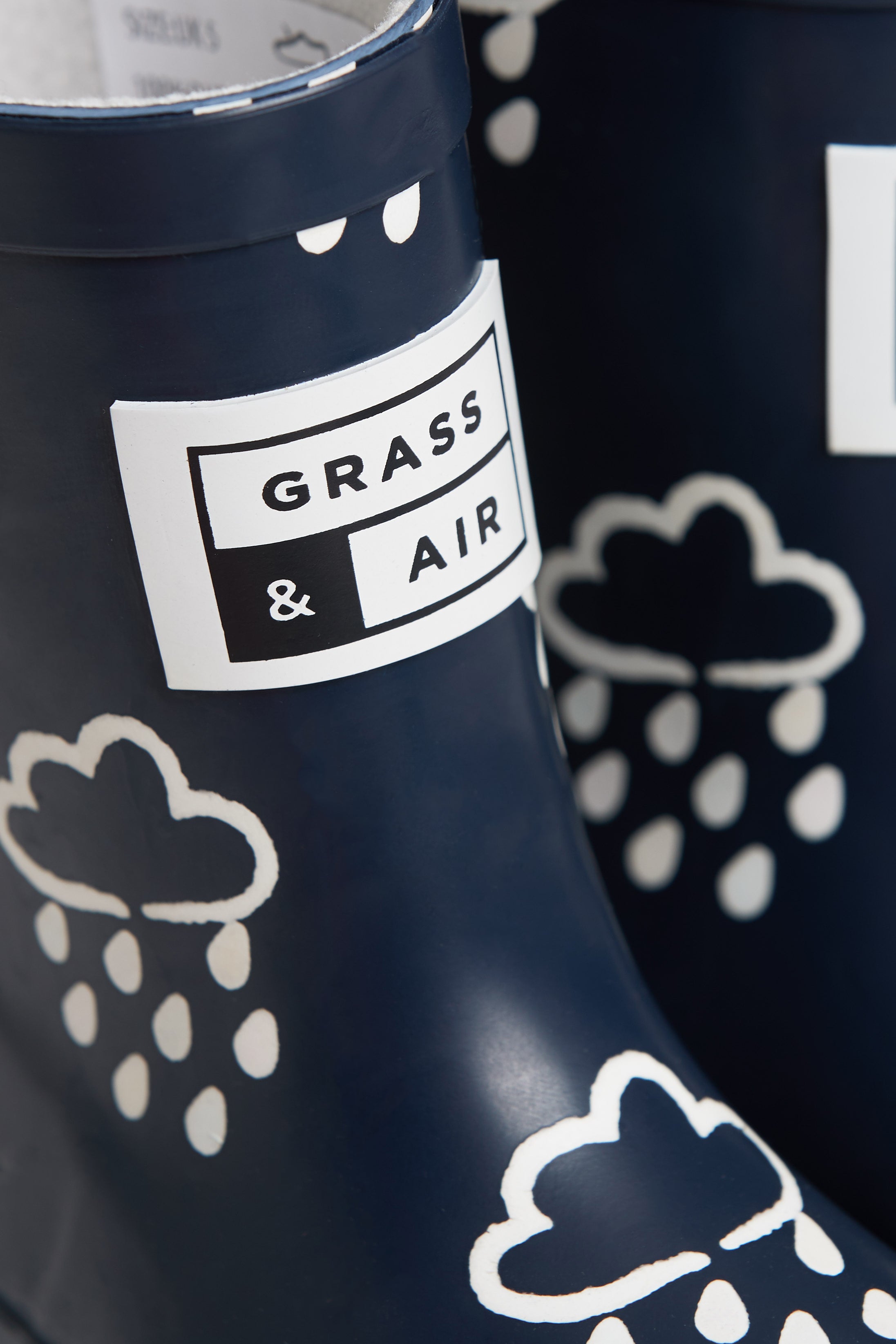 Navy Colour-Changing Kids Wellies