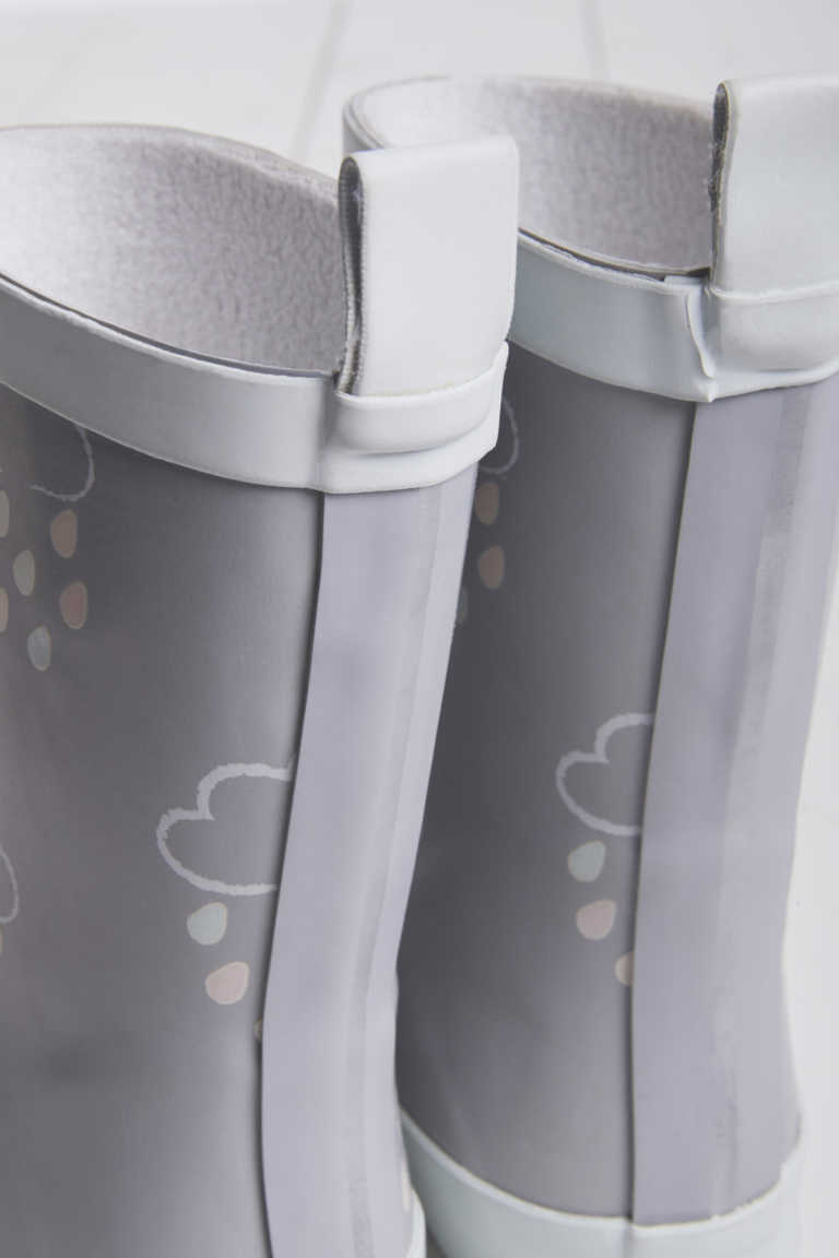 Kids Grey Colour-Revealing Wellies