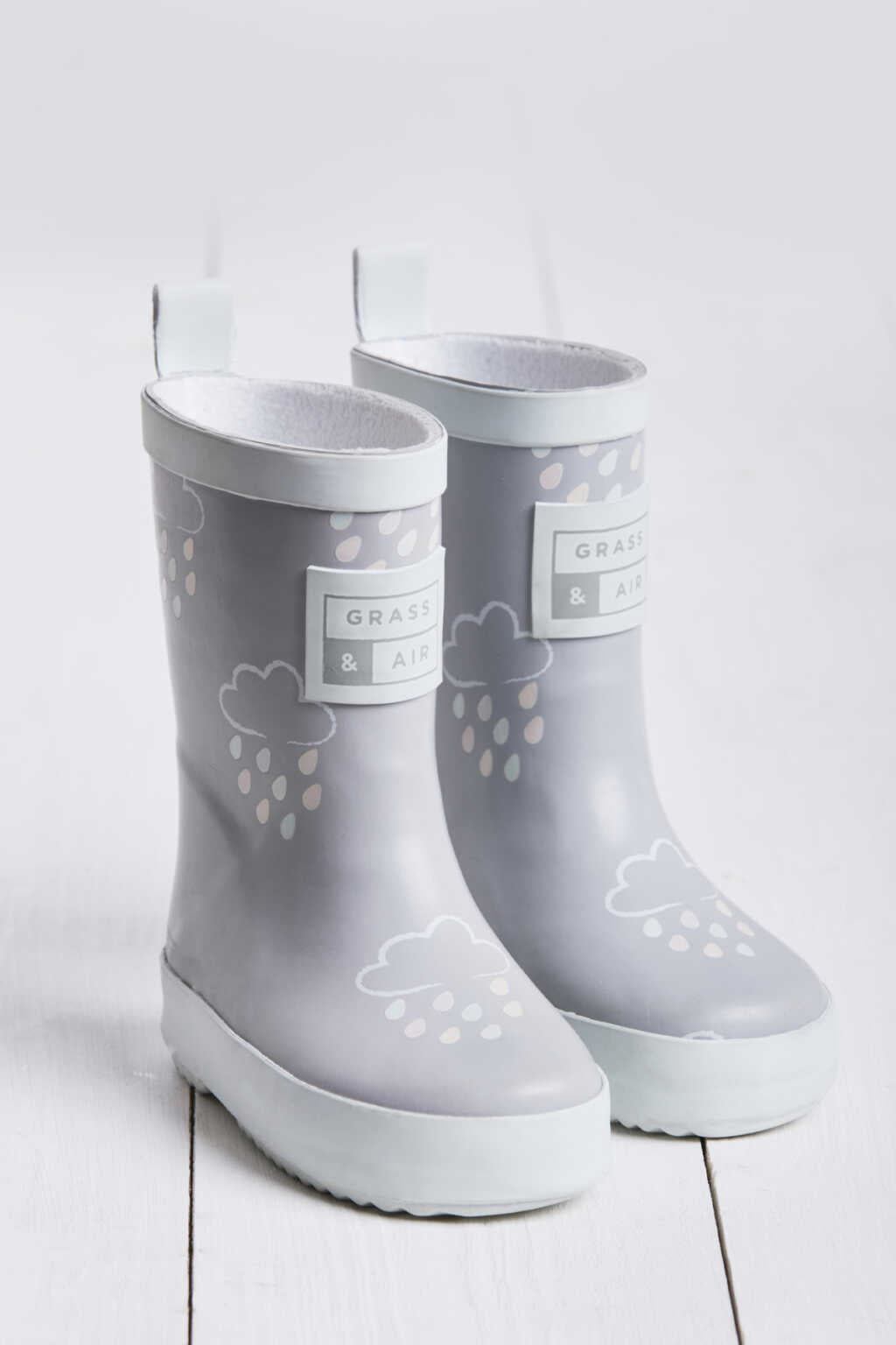 Kids Grey Colour-Revealing Wellies