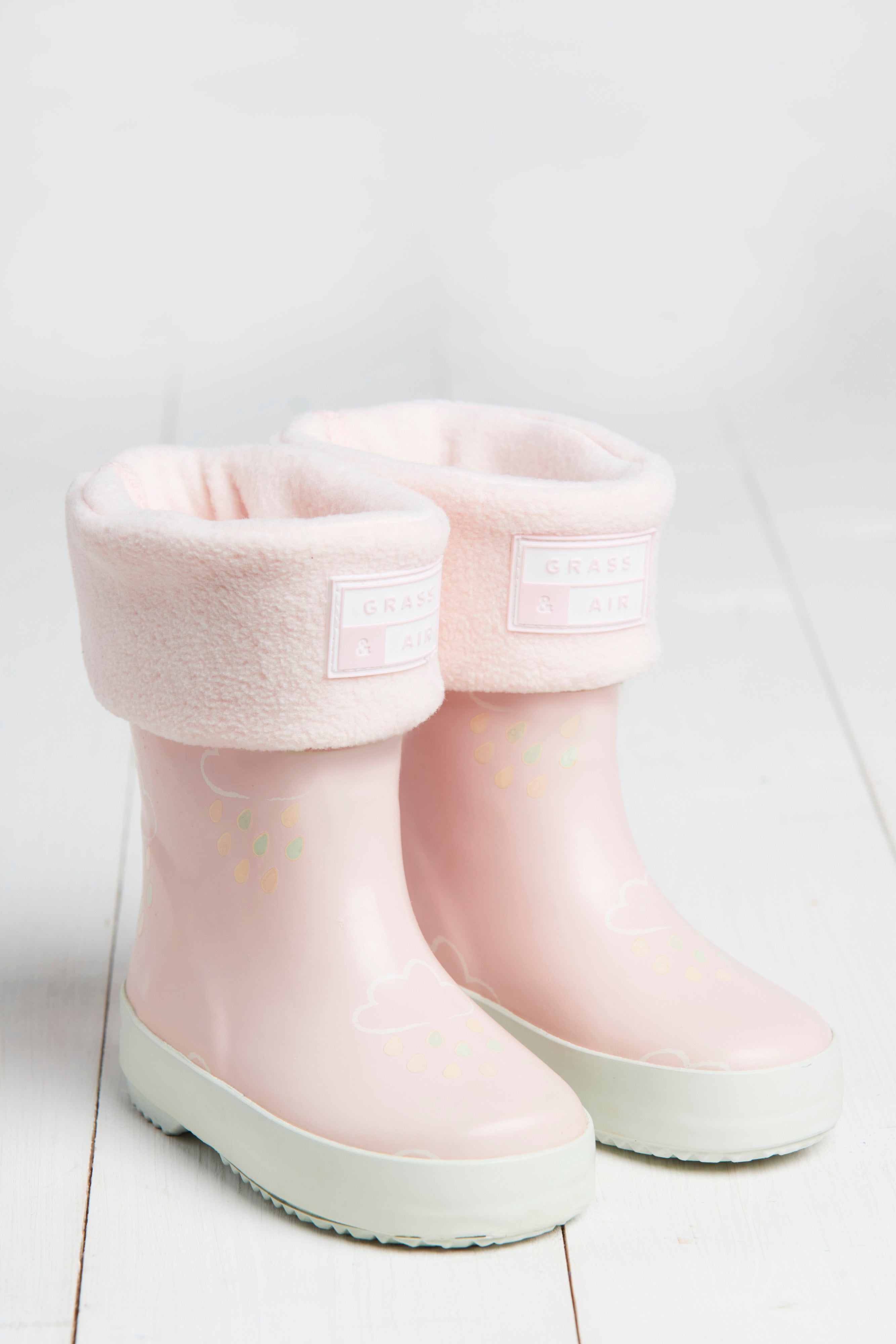 Baby Pink Kids Welly Socks