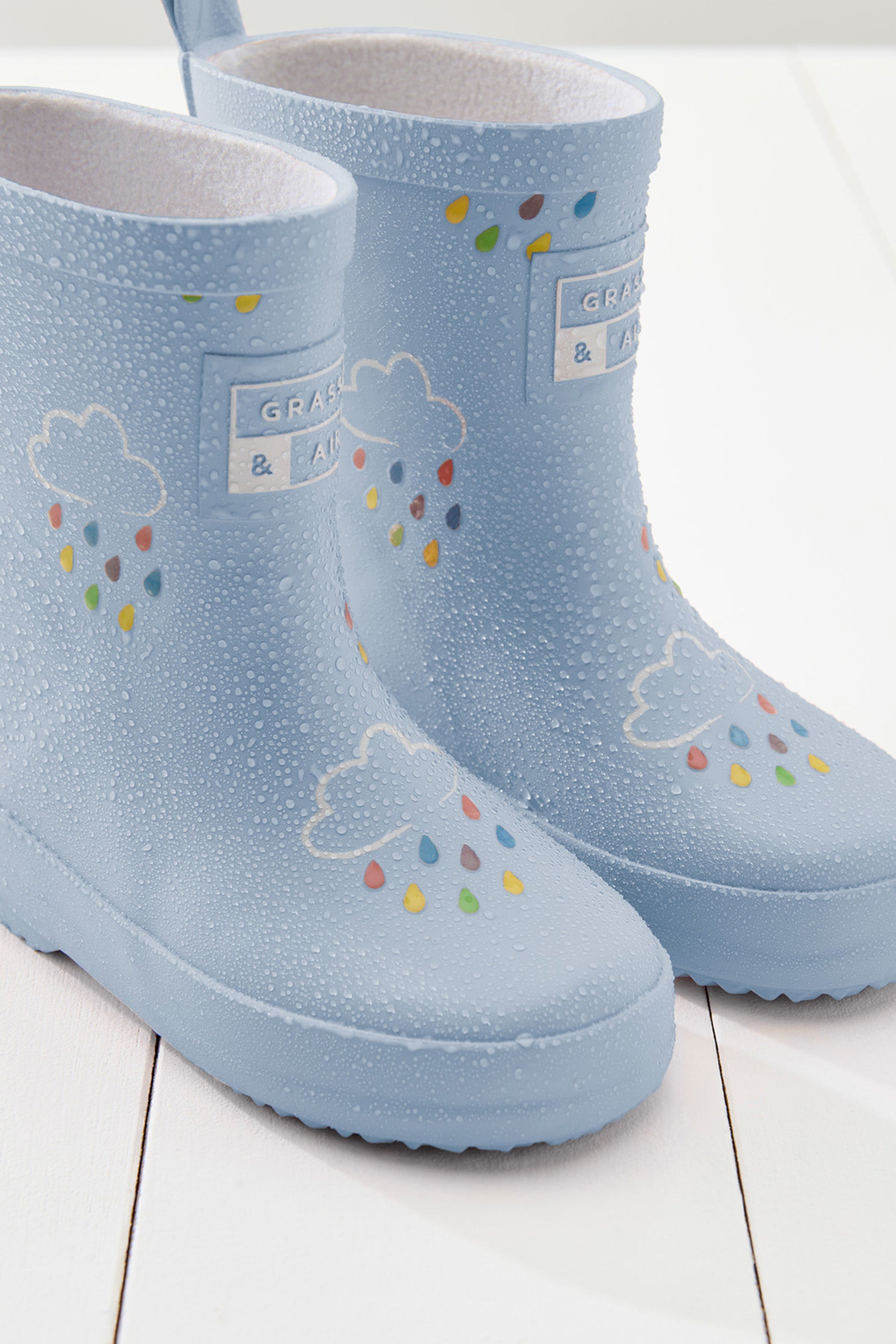 Kids Baby Blue Colour-Revealing Wellies