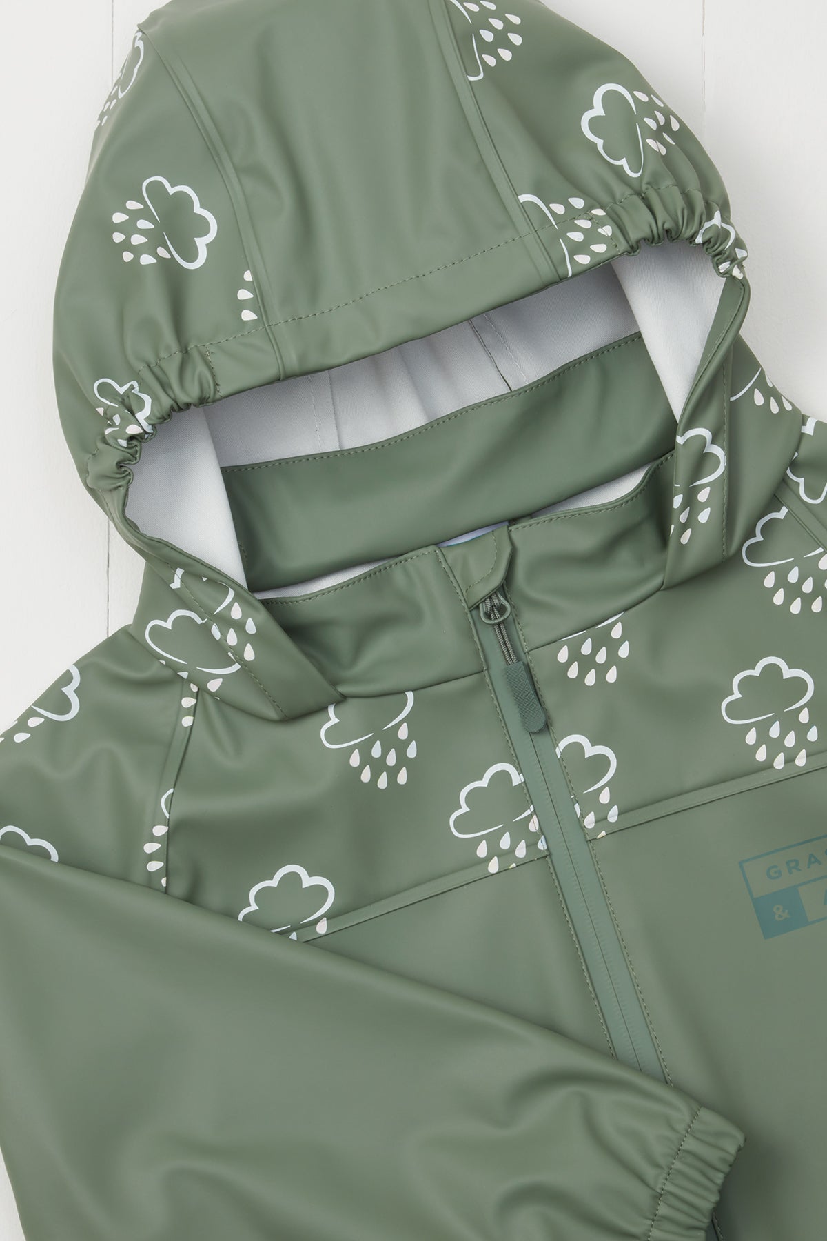 Khaki Colour-Changing Rain Jacket
