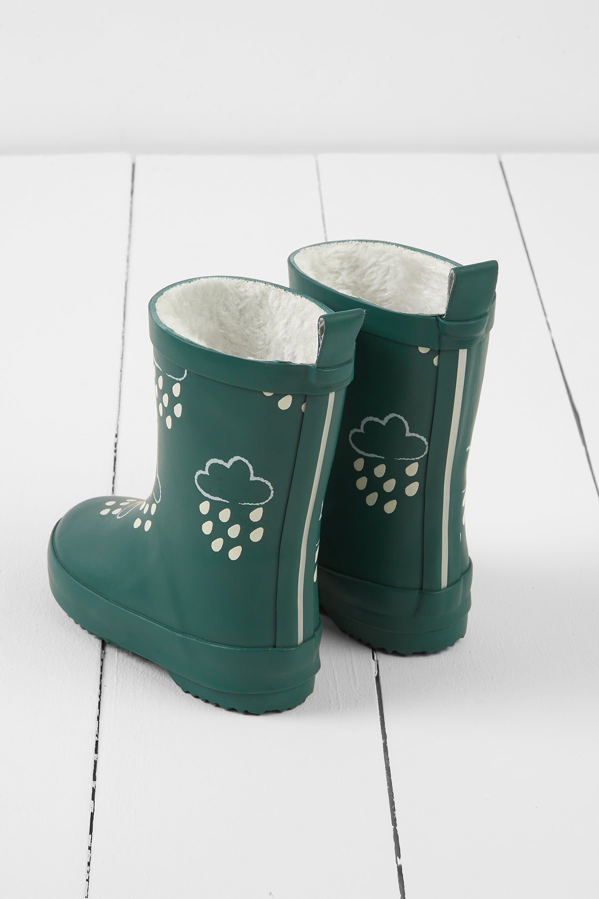 Spruce Green Colour-Changing Kids Wellies