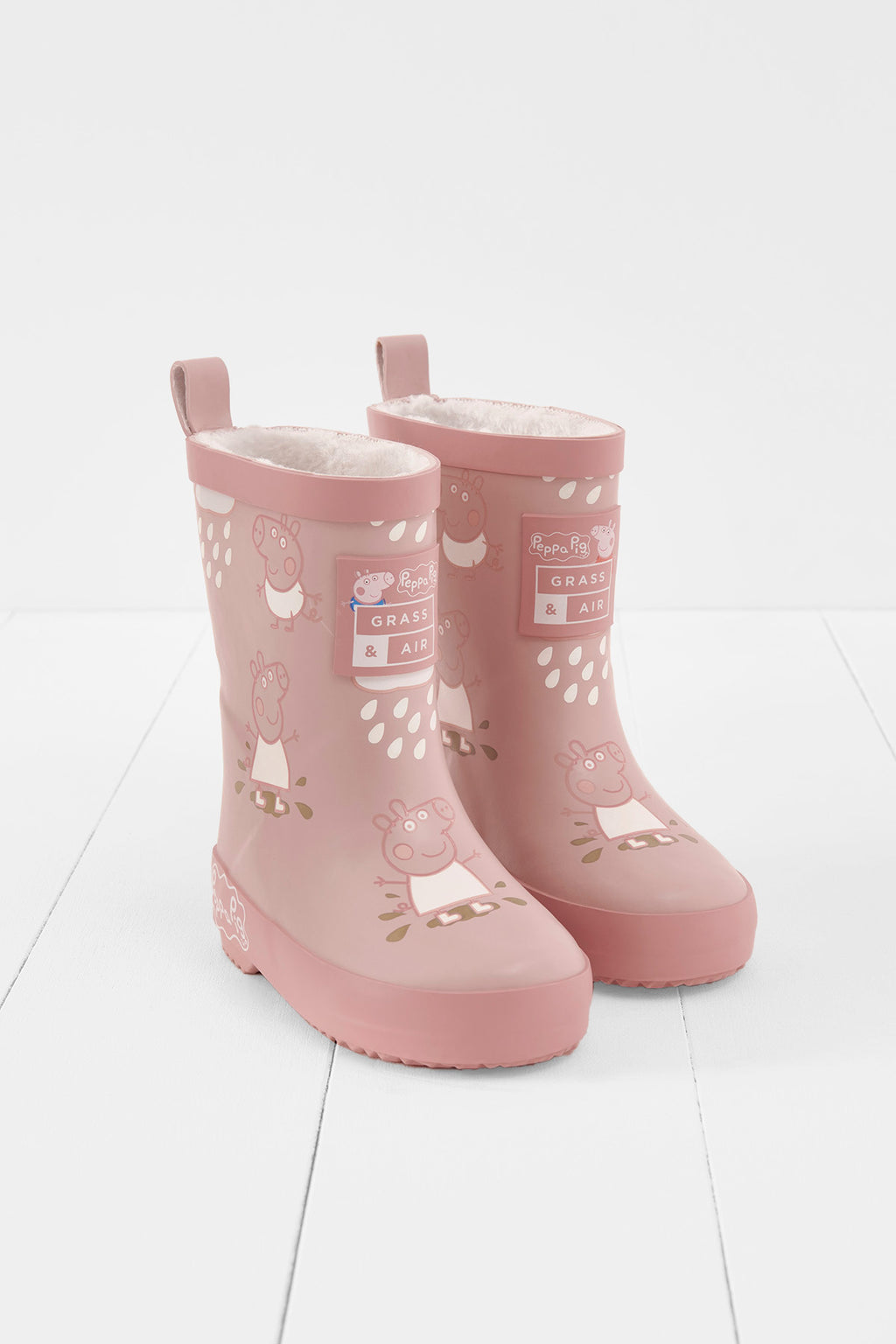 Peppa Pig Girls' Waterproof Wellington Boots - Blue Flat Wellies, Sizes 5-12 (UK), Unbranded