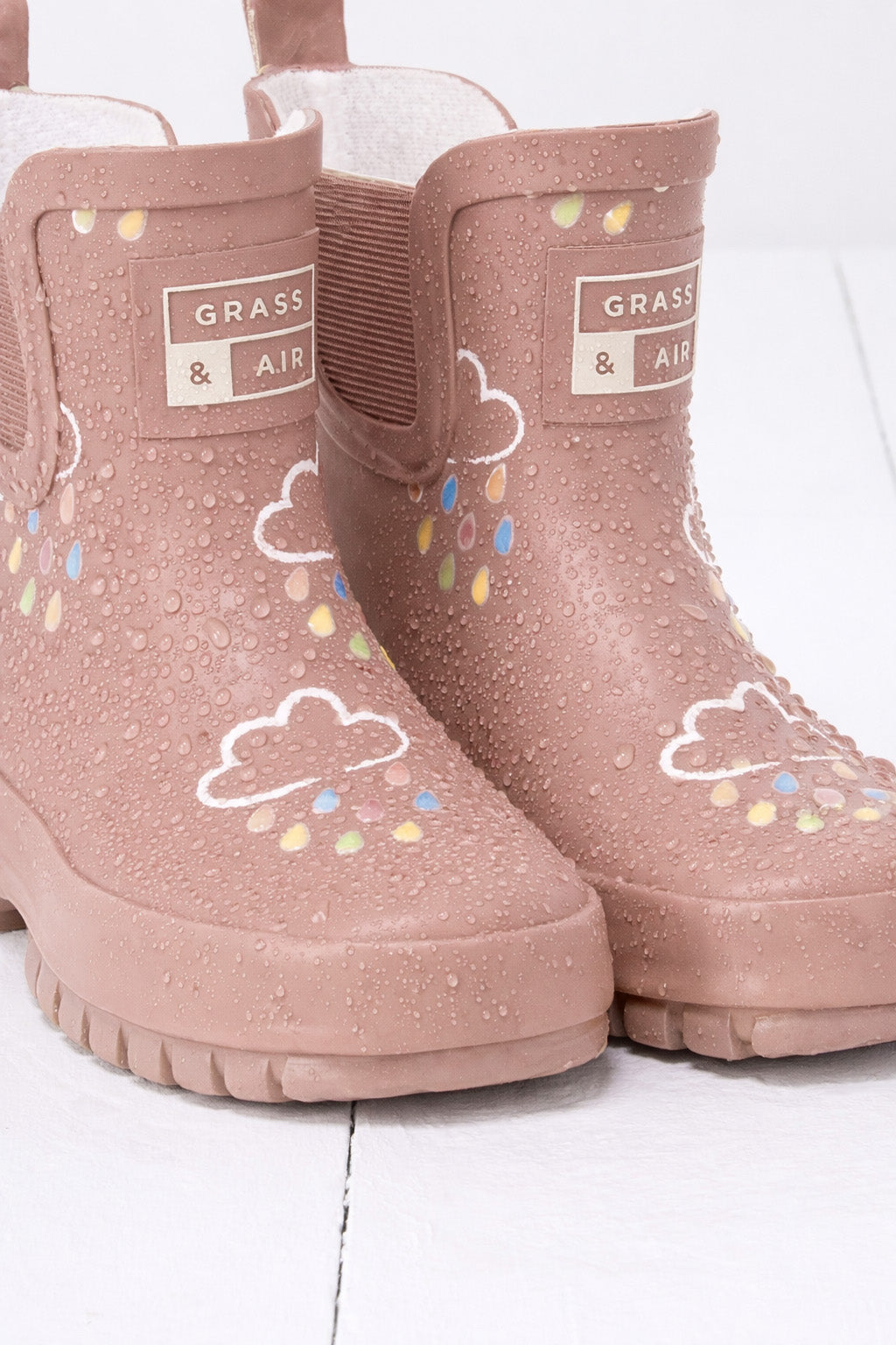 Rose Colour-Changing Chunky Sole Shortie Welly