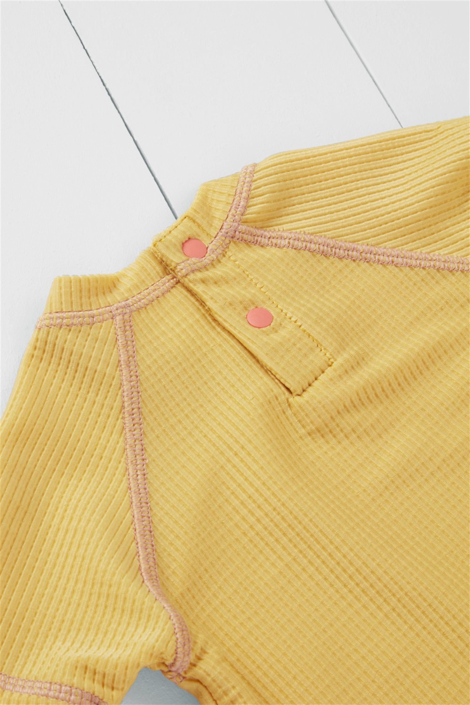 Ochre Ribbed Kids Rash Vest