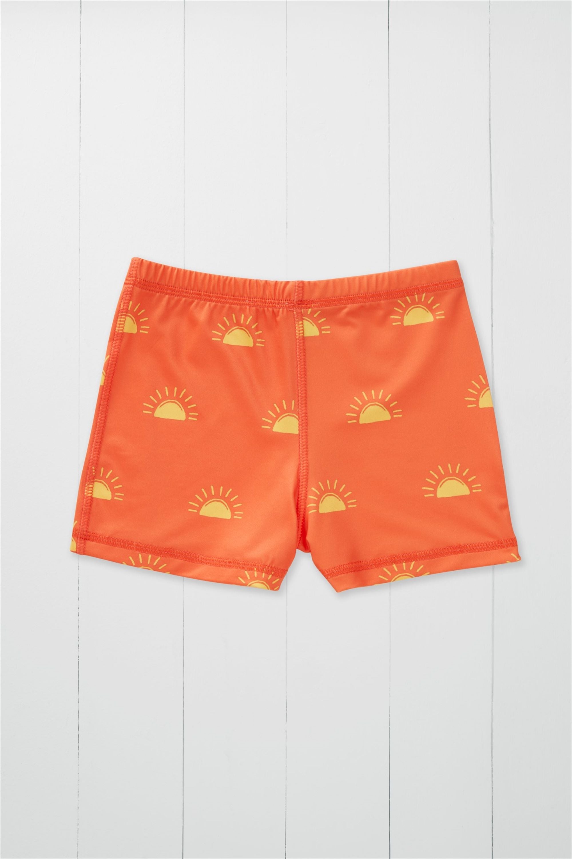 Shortie Swim Shorts Kids Sun Print