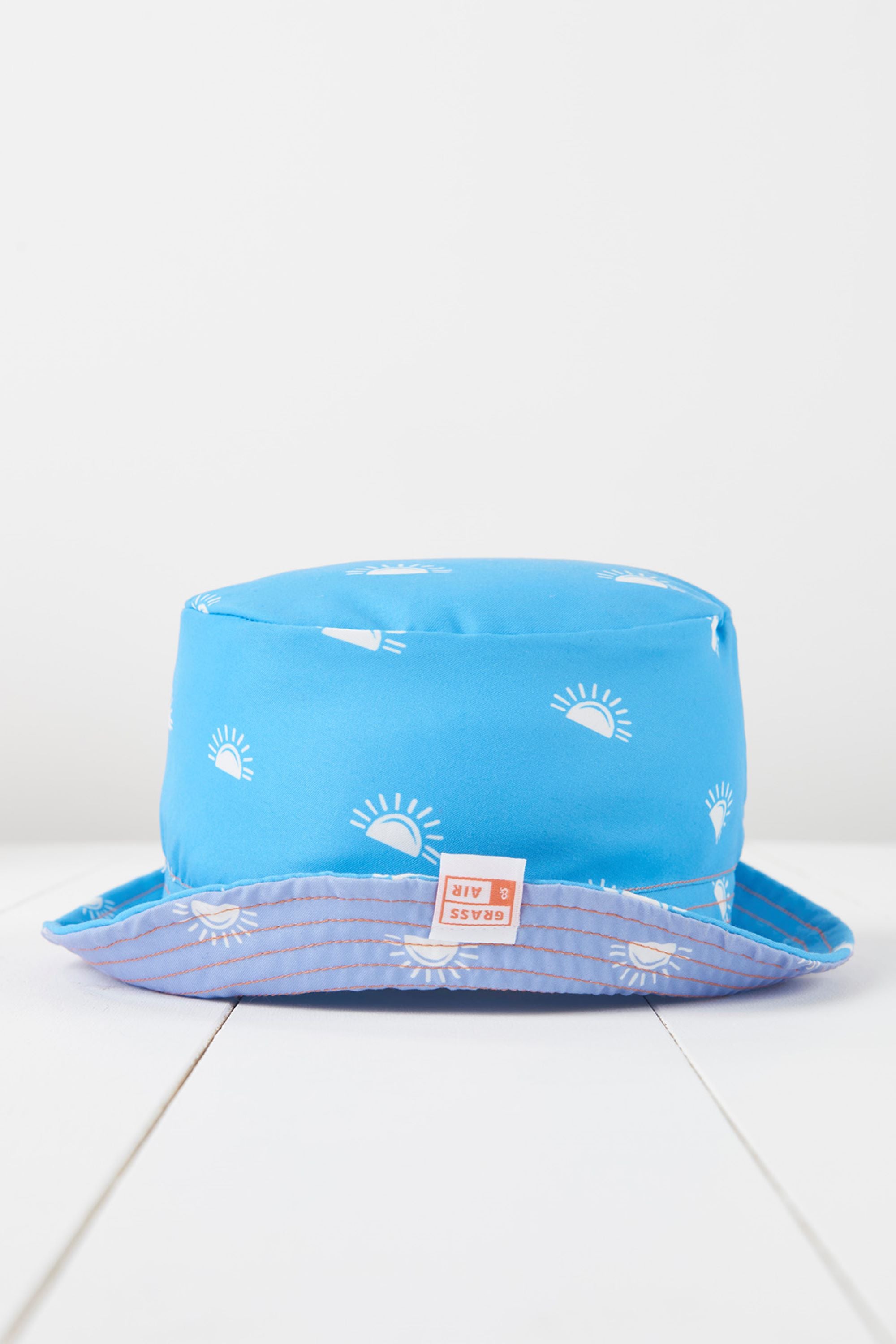 Cornflower Blue Printed Sun Hat