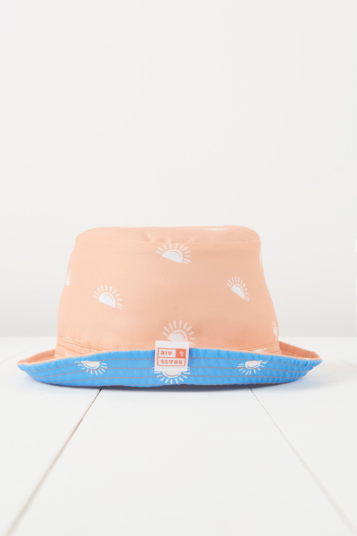 Peach Printed Sun Hat