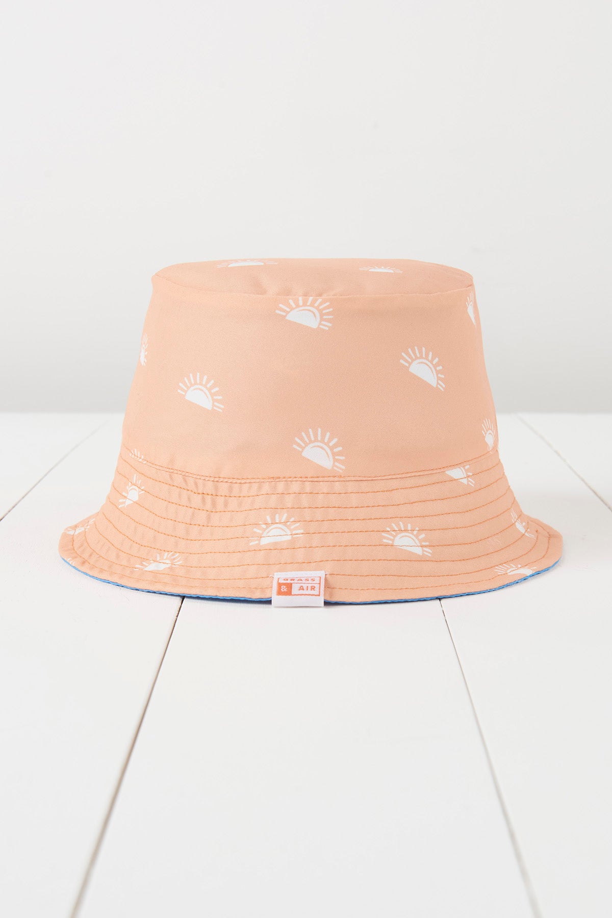 Peach Printed Sun Hat