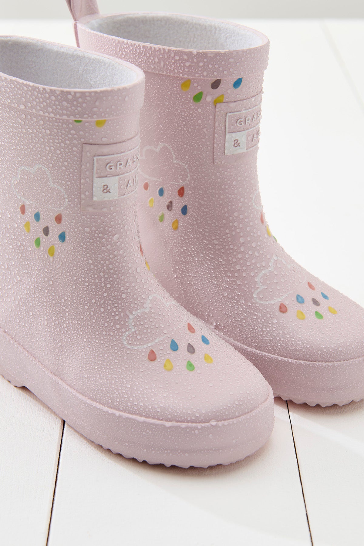 Kids Baby Pink Colour-Revealing Wellies