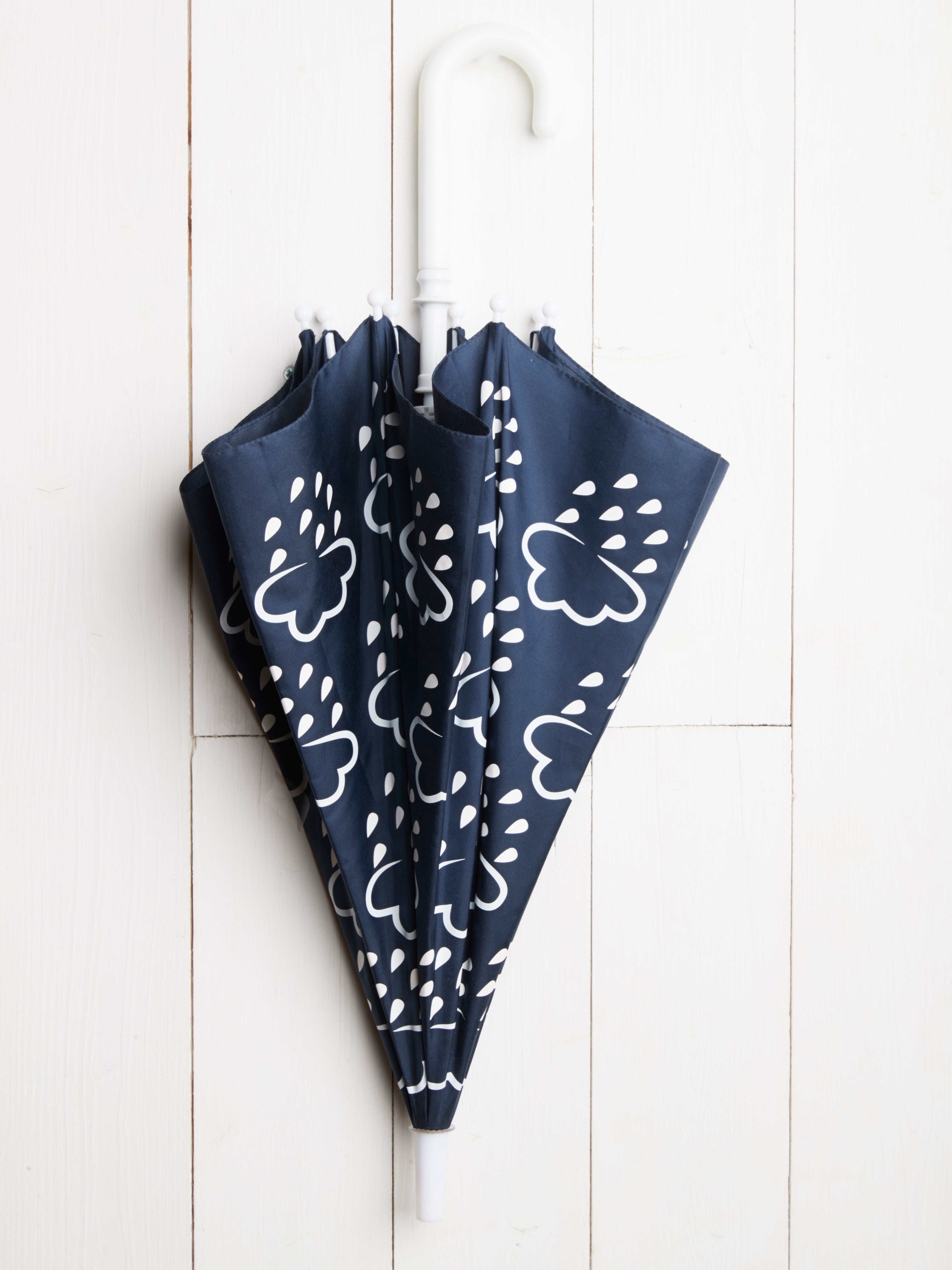 Little Kids Colour-Revealing Umbrella in Navy Blue